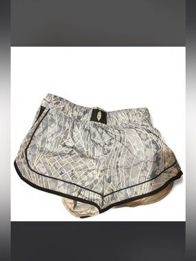 Free People Gray and Black Patterned Athletic Shorts